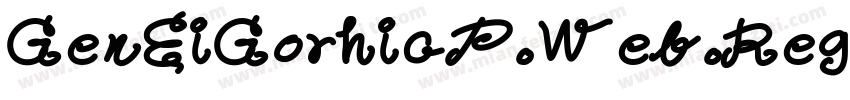 GenEiGorhicP Web Regular字体转换